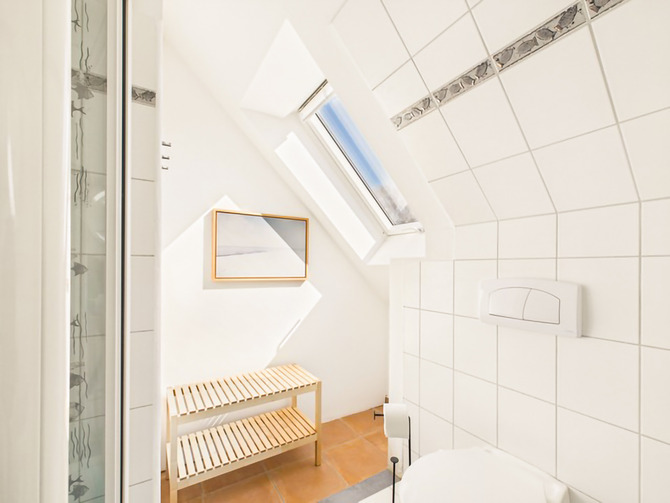 Ferienwohnung in Groß Schwansee - Seeweg 20 - Duschbad