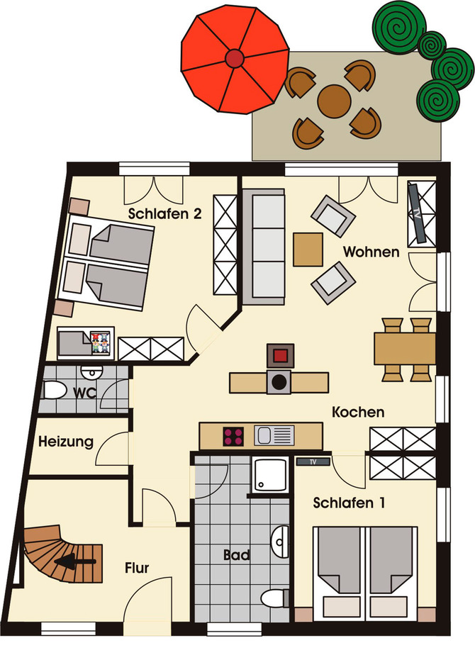 Ferienwohnung in Zingst - Ostseebrise Reetdach II - Bild 9