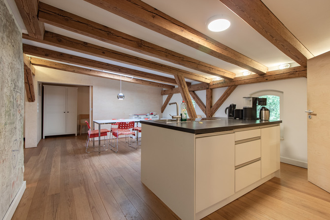 Ferienwohnung in Barhöft - Matrosendeck - Lotsenhaus Barhöft - Matrosendeckwohnung - Küchenblock