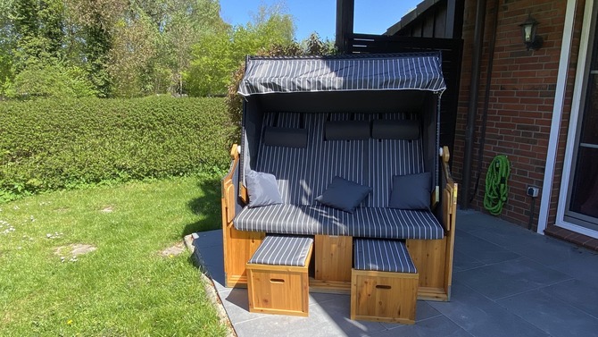 Ferienwohnung in Sch&ouml;nhagen - Prigge - extrabreiter Strandkorb