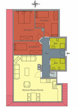 Ferienwohnung in Kellenhusen - Haus Sommerland DG 1 - Grundriss