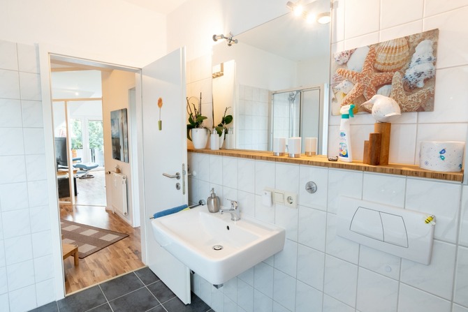 Ferienwohnung in Feldhusen - Diana Sch&ouml;ner Blick - Blick Bad Diele