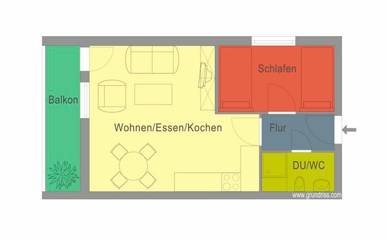 Ferienwohnung in Kellenhusen - Haus Sommerland OG 5 - Grundriss