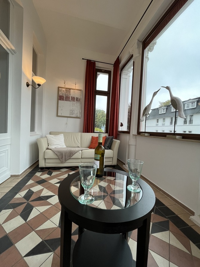 Ferienwohnung in Heringsdorf - Villa Kramme - Tagsüber einfach nur ein Sofa