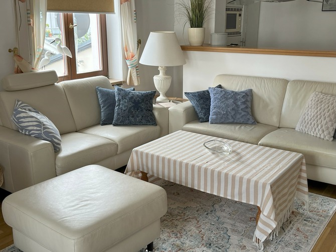 Ferienwohnung in Heringsdorf - Villa Kramme - Wohnzimmer- Sofaecke