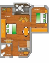 Ferienwohnung in Neustadt - ancora Marina Haus 1 Nr. 08, Typ 2 - Bild 3