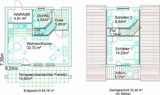 Ferienhaus in Marlow - Finnhäuser am Vogelpark - Haus Lisa - Bild 17