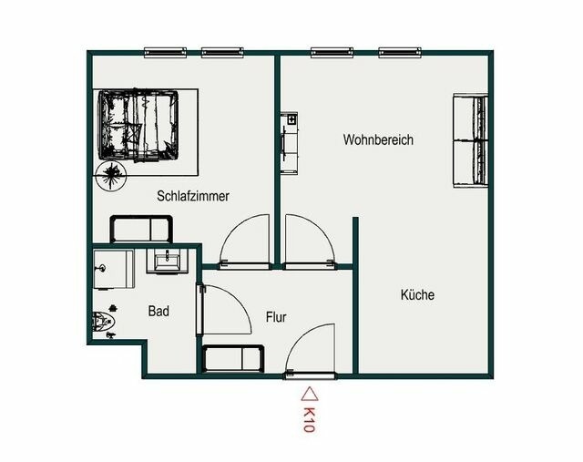 Ferienwohnung in Gr&ouml;mitz - Kabine 10 - Bild 16