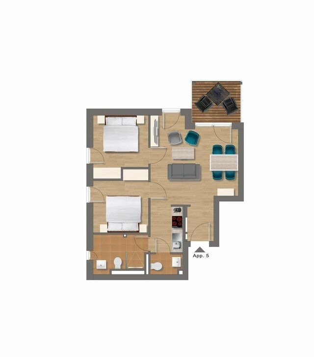 Ferienwohnung in K&uuml;hlungsborn - 10117- Villa Camenia, WE 5 - Bild 14