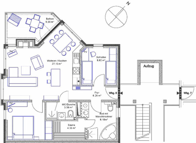 Ferienwohnung in Baabe - Strandvilla Baabe 6 - Auszeit - Bild 21