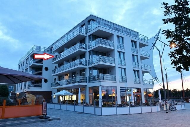 Ferienwohnung in Eckernförde - Apartmenthaus Hafenspitze Ap. 26 "Strandgut", Blickrichtung Strand/Offenes Meer - Bild 3