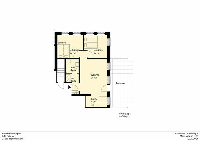 Ferienwohnung in Barkelsby-Hemmelmark - Alte Schule 1 - Bild 7