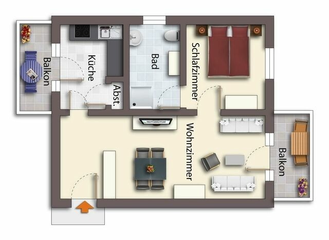 Ferienwohnung in Seebad Heringsdorf - (Brise) D&uuml;nenhaus Christa App. 09 - Bild 18
