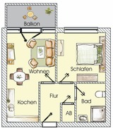 Ferienwohnung in Seebad Heringsdorf - (Brise) Dünenhaus Christa App. 06 - Bild 8