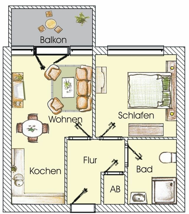 Ferienwohnung in Seebad Heringsdorf - (Brise) Dünenhaus Christa App. 06 - Bild 8